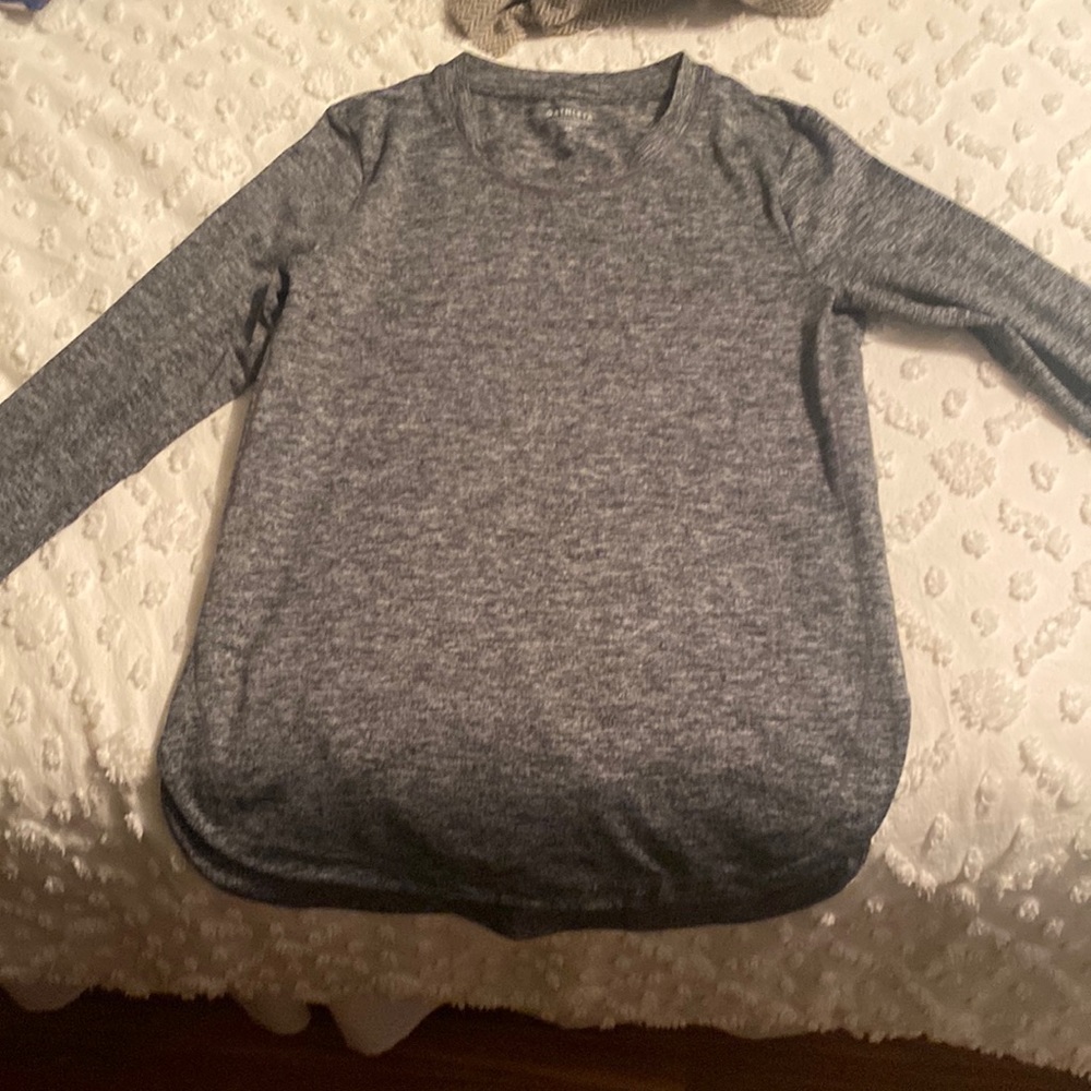 Athleta gray long sleeve size extra small